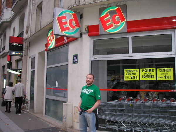 Ed's own supermarket chain in Paris :)