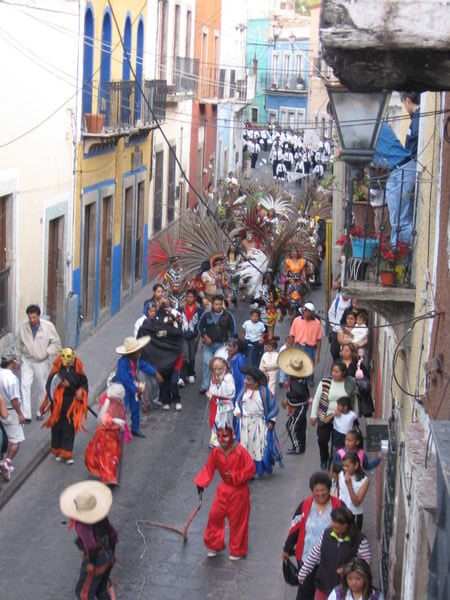 Parade in honour of San Miquel