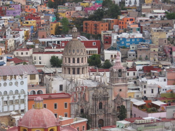 View of Guanajuato from the hillside