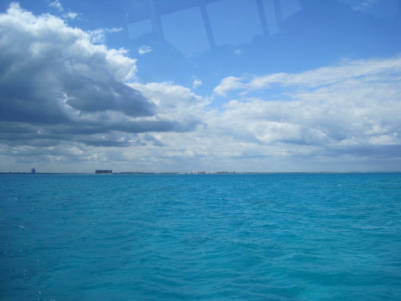 Ferry into Cancun