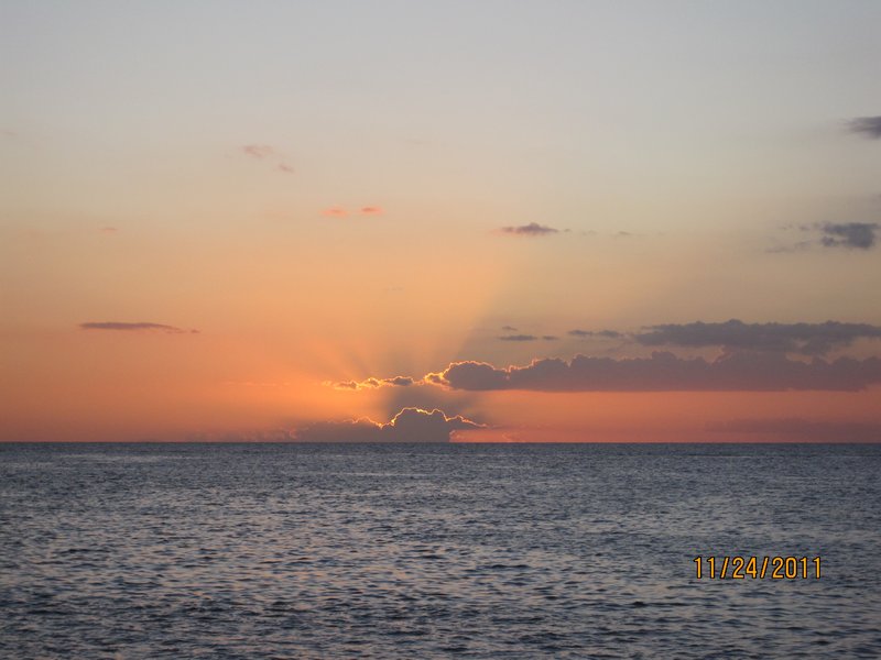 Sunset on the Caribbean
