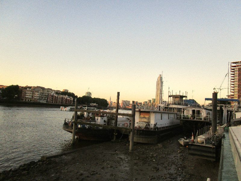 View of the Battersea Barges 