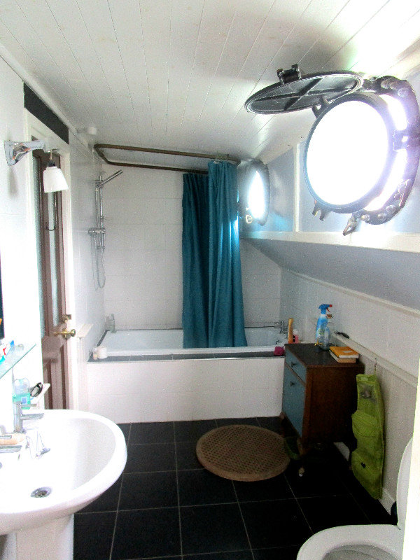 Spacious Boat bathroom