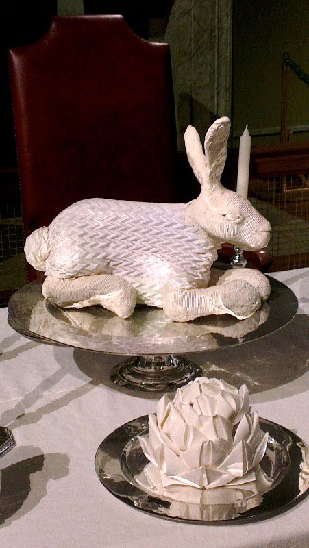 Hampton Court Palace - Napkin Rabbit