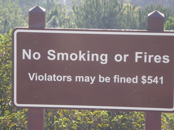 Fines are very exact in California