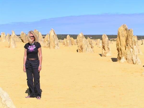 Caroline in the Pinnacles Desert