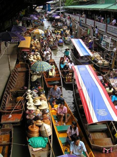 Floating Market At Katchanuburi