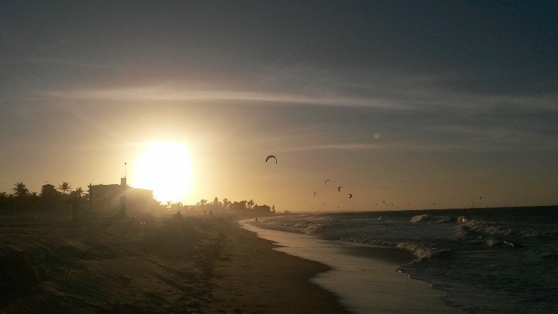 Sonnenuntergang am Strand von Cumbuco