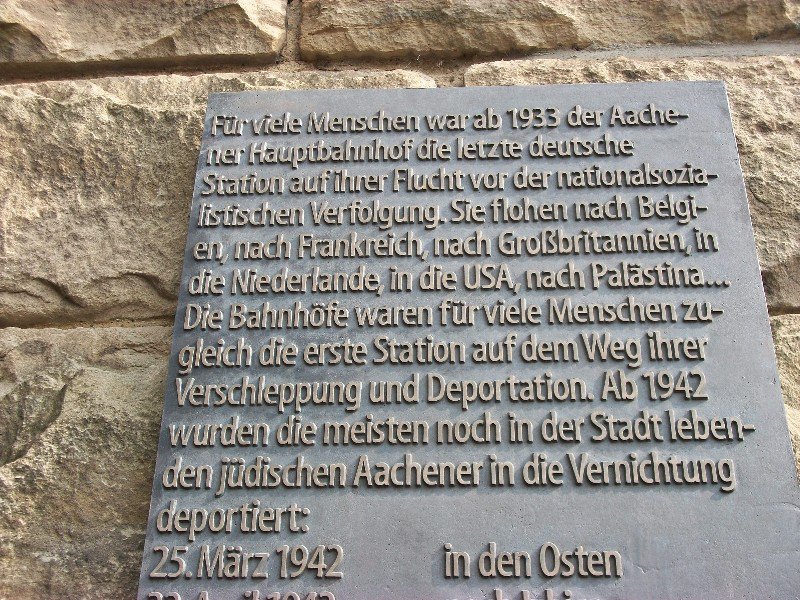 sign about Aachen being last sign of freedom