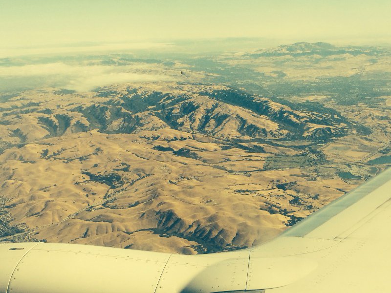 View from the airplane--over Utah or Nevada?