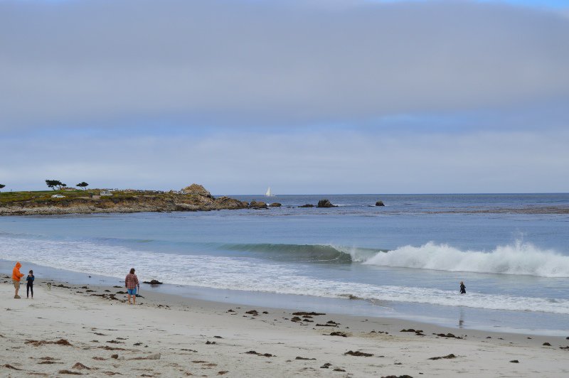 Spanish Bay--Don Gaspar de Portola, the Spanish explorer, and his crew camped here in 1769 while searching for Monterey Bay