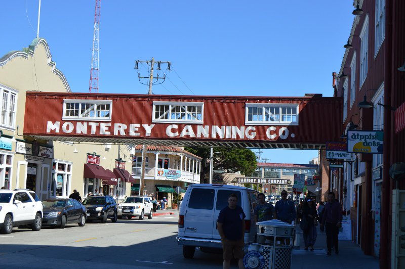 Cannery Row--formerly sardine canning factories, now an area of shopping and restaurants
