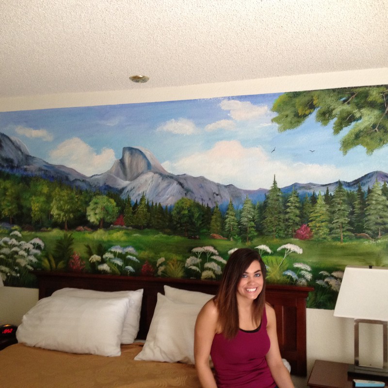 Mural in Hotel Room