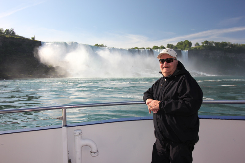 Steve on boat -- American Falls