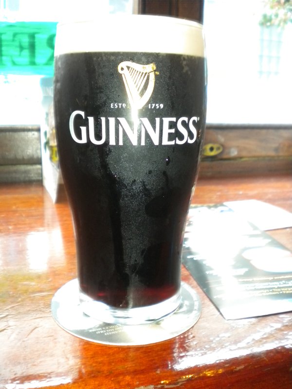 First glass of Guinness!
