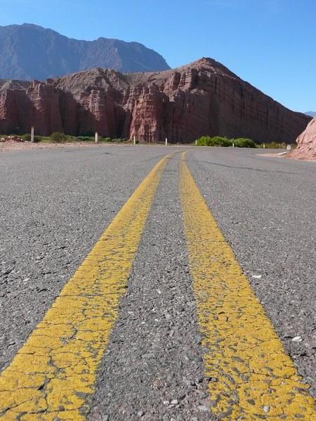 Long, Hot road out of Cafayate!
