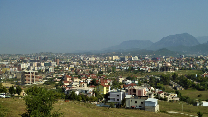 vue panoramique de Tirana