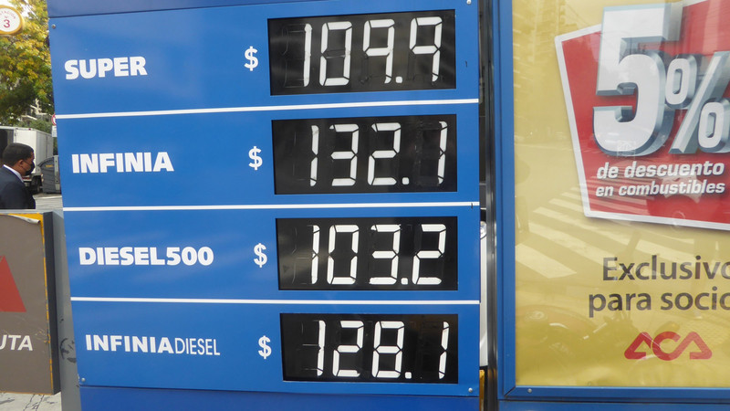 le prix de l'essence
