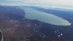 Lac Argentino vue d'avion