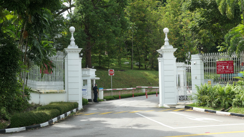 une entrée du palais présidentiel