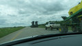 machines agricoles sur l' autoroute