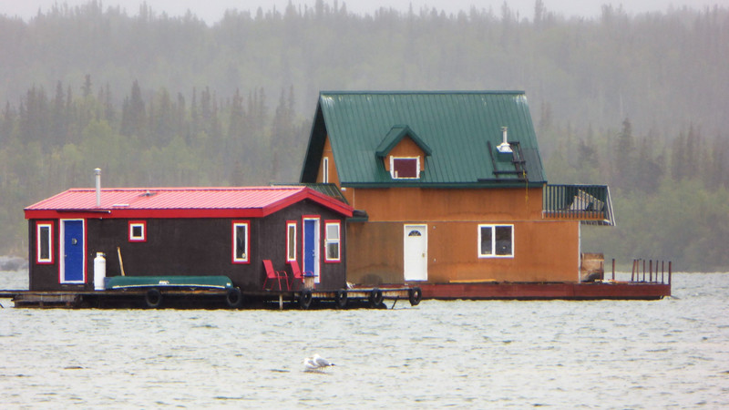 maisons sur barges