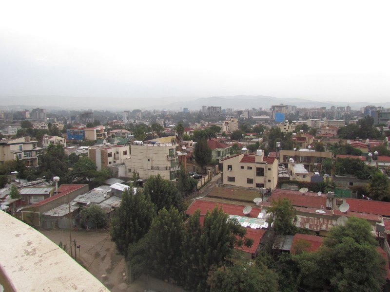 View from our hotel in Addis Ababa