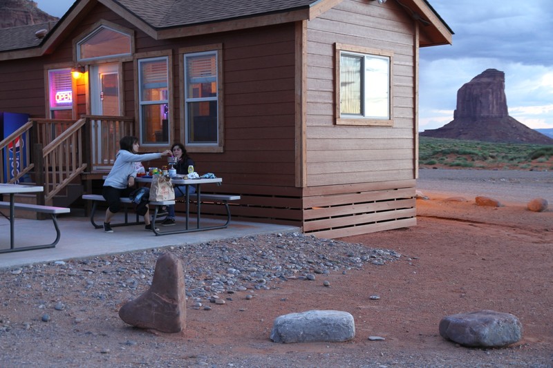 Nos repas à l'accueil du camping Navajo