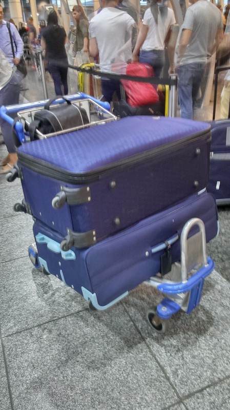 64 kilos de bagages pour mon retour en France