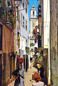 Typical Alfama alley
