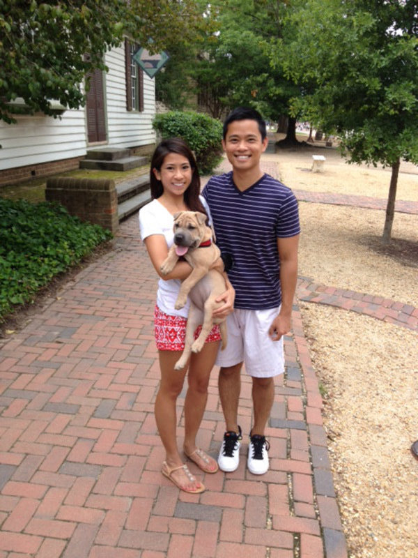 Us with Chubbs in Colonial Williamsburg