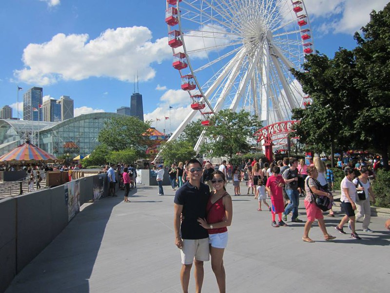 The Ferris Wheel at the Navy Pier