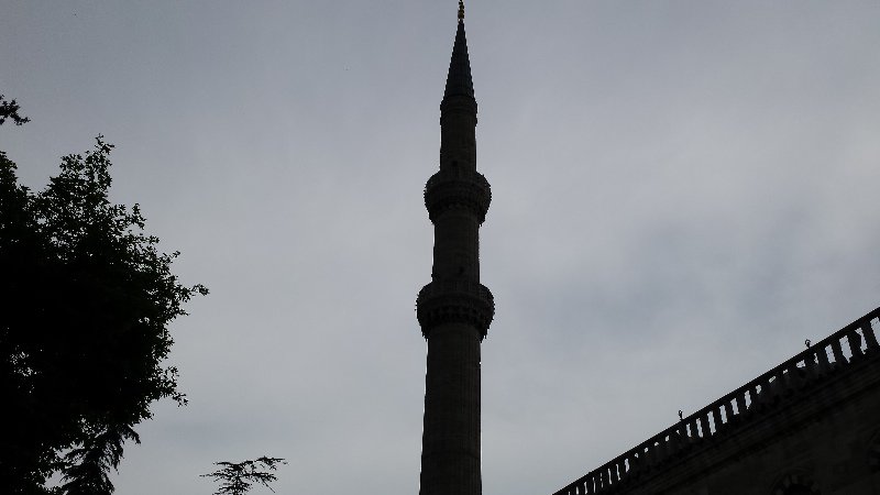 Minaret at night