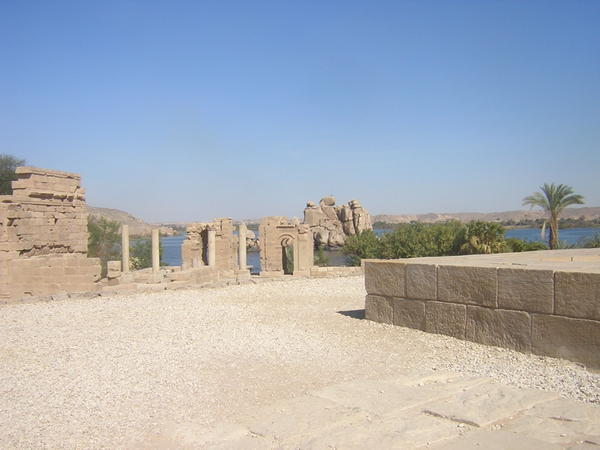 temple of Isis in beautiful scenery
