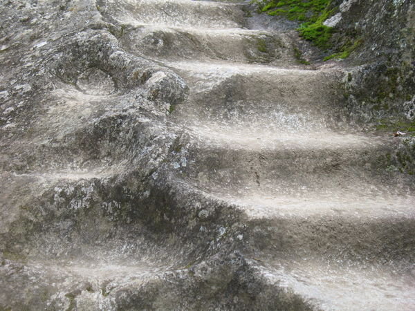 well worn steps of Macchu Picchu