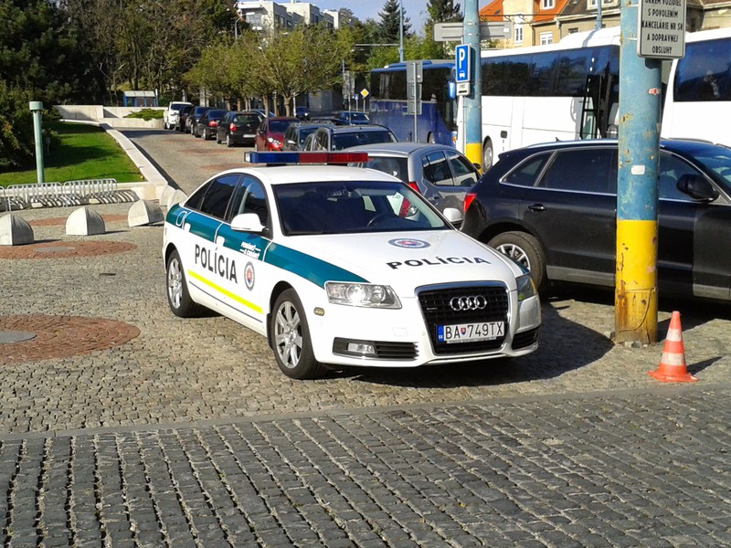 Even the police drive an Audi