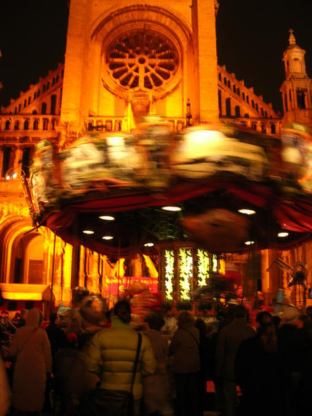 Carousel at the Christmas market