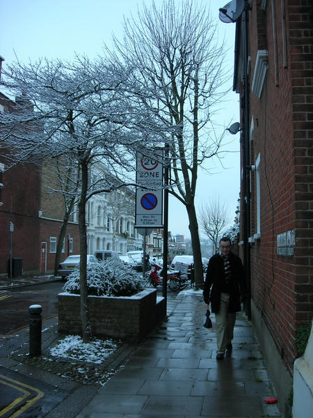 Snow on the way to work