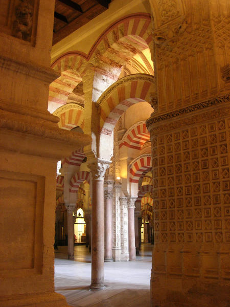 Some of the amazing arches in the Cordoba cathedral