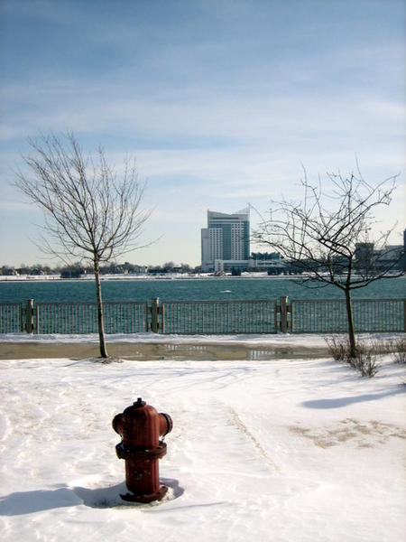 Detroit River (View from Downtown Detroit)