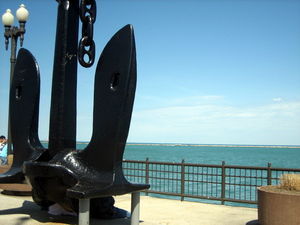Ship's Anchor at the Navy Pier