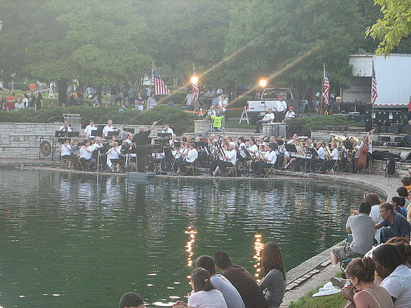 Orchestra performing on July 4th