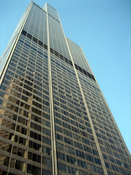 A view from below Sears Tower