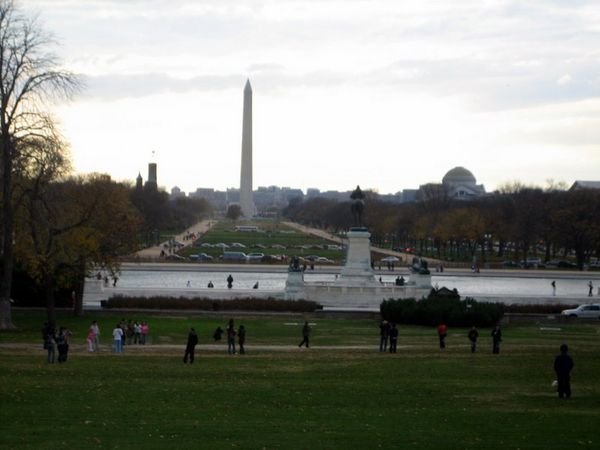 A view of the Washington Monument from the Capitol