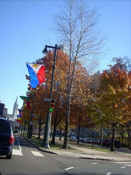 Philippine Flag along Franklin Parkway