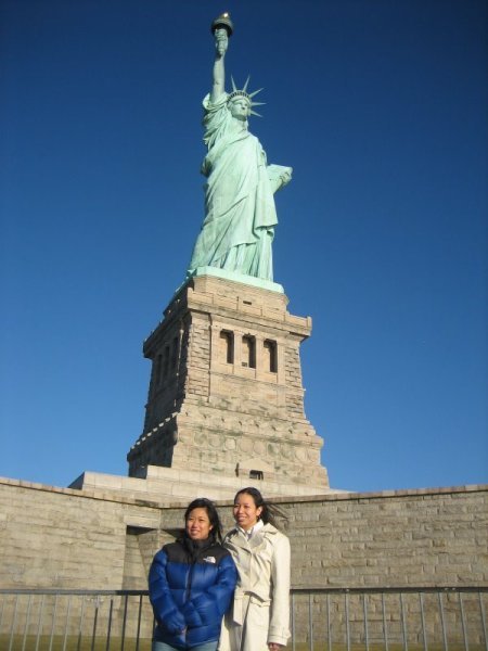 Sheila and I with Lady Liberty