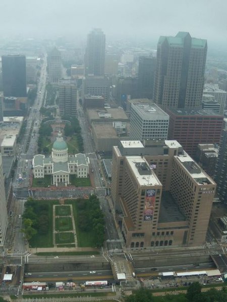 A View from atop the Gateway Arch