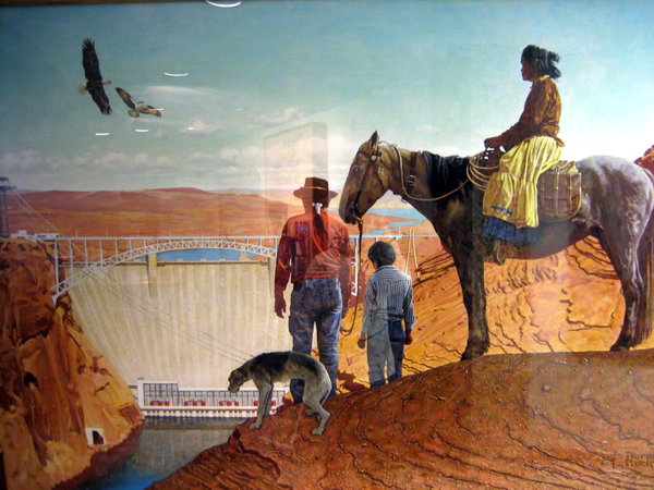 Painting of Glen Canyon Bridge