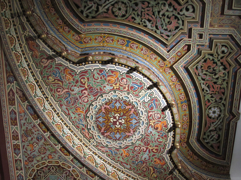 Mosque museum display - ceiling example