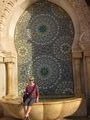 Lori at the Hassan II Mosque